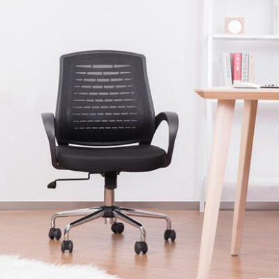 得力4901办公椅 办公 家用 简约现代 单人座椅 45°后仰 职员椅